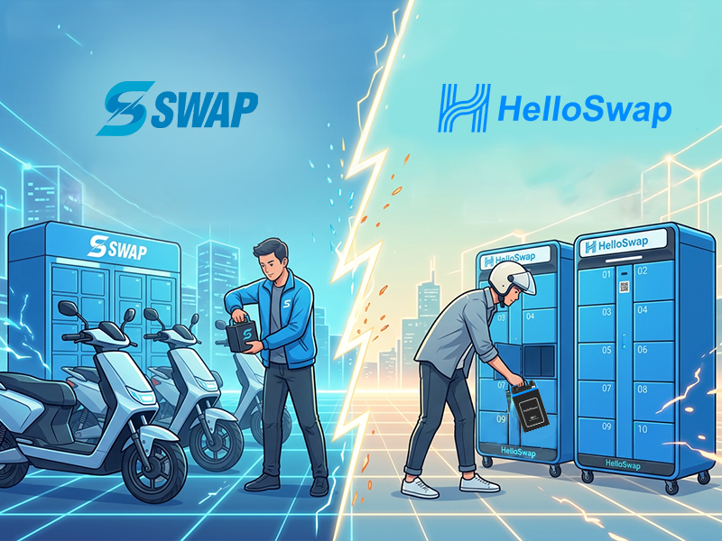 Battery Swap Companies Swap Energi Indonesia vs HelloSwap